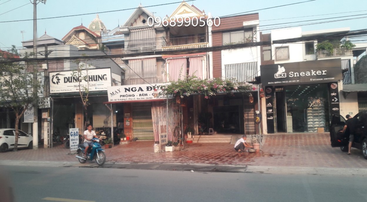 Bán nhà mặt phố quốc lộ 3, phố Chợ Phù Lỗ, Sóc Sơn, Hà Nội. 86m2x5.5m, Kinh doanh, 7.35 tỷ