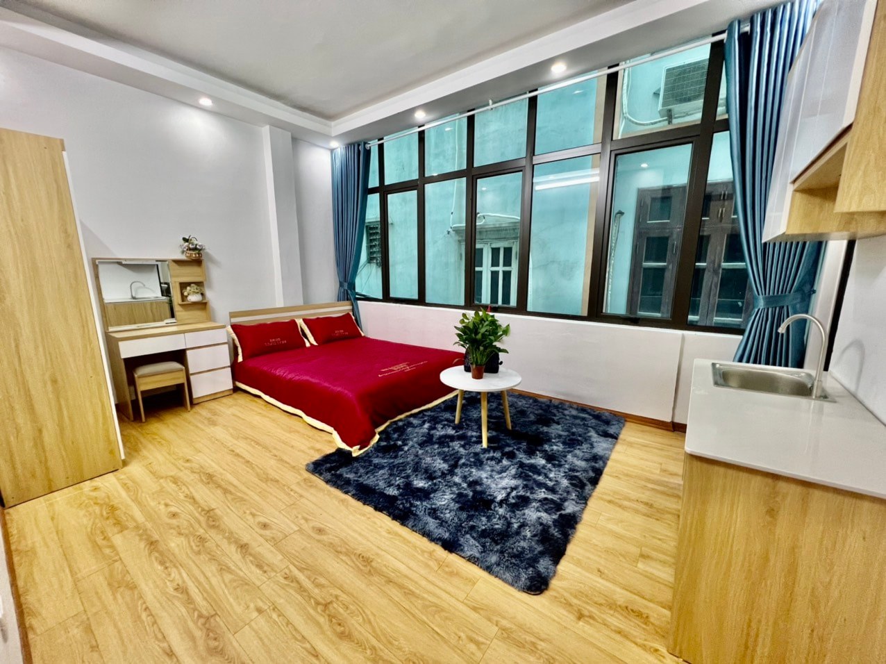 Bán tòa nhà CCMN, Hồ Tùng Mậu, Cầu Giấy, 45m, 5 tầng, 9 phòng Full đồ cho thuê, thu đều 45 triệu 1 tháng, 540