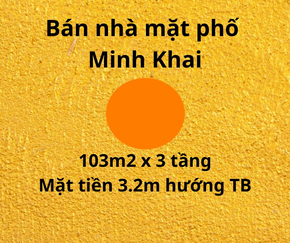 Bán nhà mặt phố Minh Khai, Hai Bà, 103m2, gần Times City