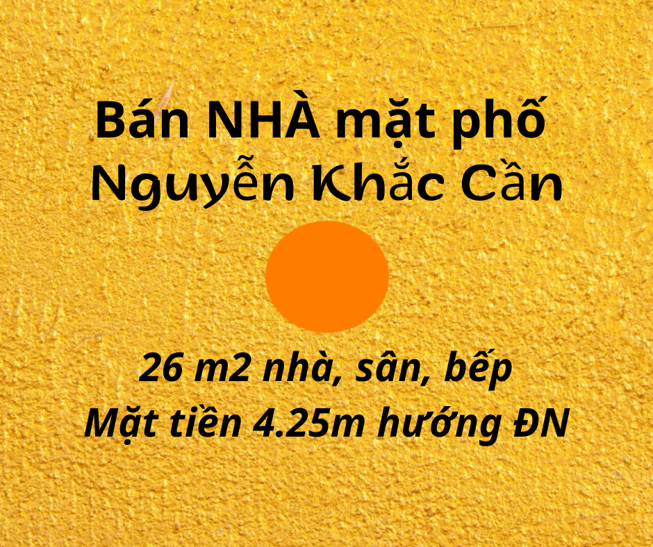 Bán nhà mặt phố Nguyễn Khắc Cần, 4.25m mặt tiền, thương lượng chính chủ