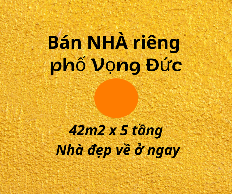 Bán nhà riêng phố Vọng Đức, 42m2, thương lượng chính chủ