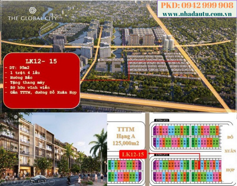Nhà phố thương mại Shophouse The Global city Thành phố Thủ Đức