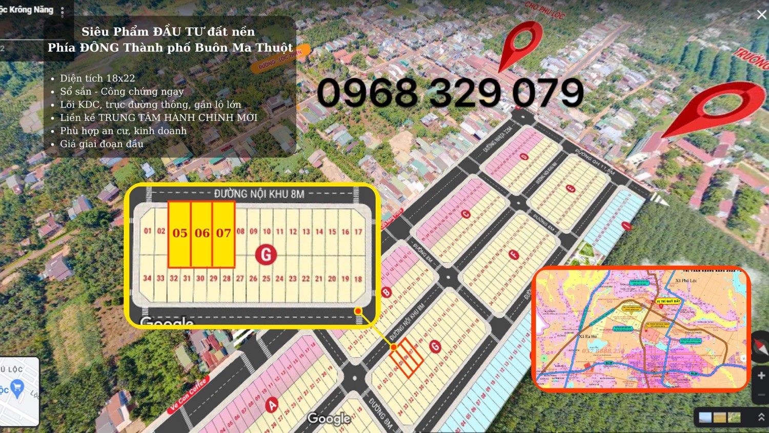 Gía trị đầu tư thấp , tiềm năng tăng trưởng cao , đất nền sổ đỏ phía đông Tp Buôn Ma Thuột