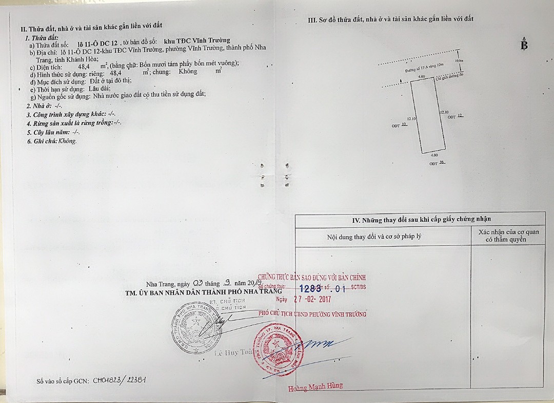 Bán nhà 3 tầng ở TĐC Vĩnh Trường gần biển Bình Tân Nha Trang, giá 2,6 tỷ