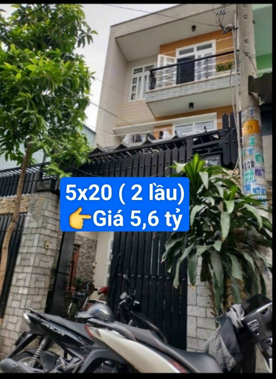 Bán nhà Đường số 14B HXH 100M2 1T2L Ngay chợ chỉ 5Tỷ6 TL mạnh.