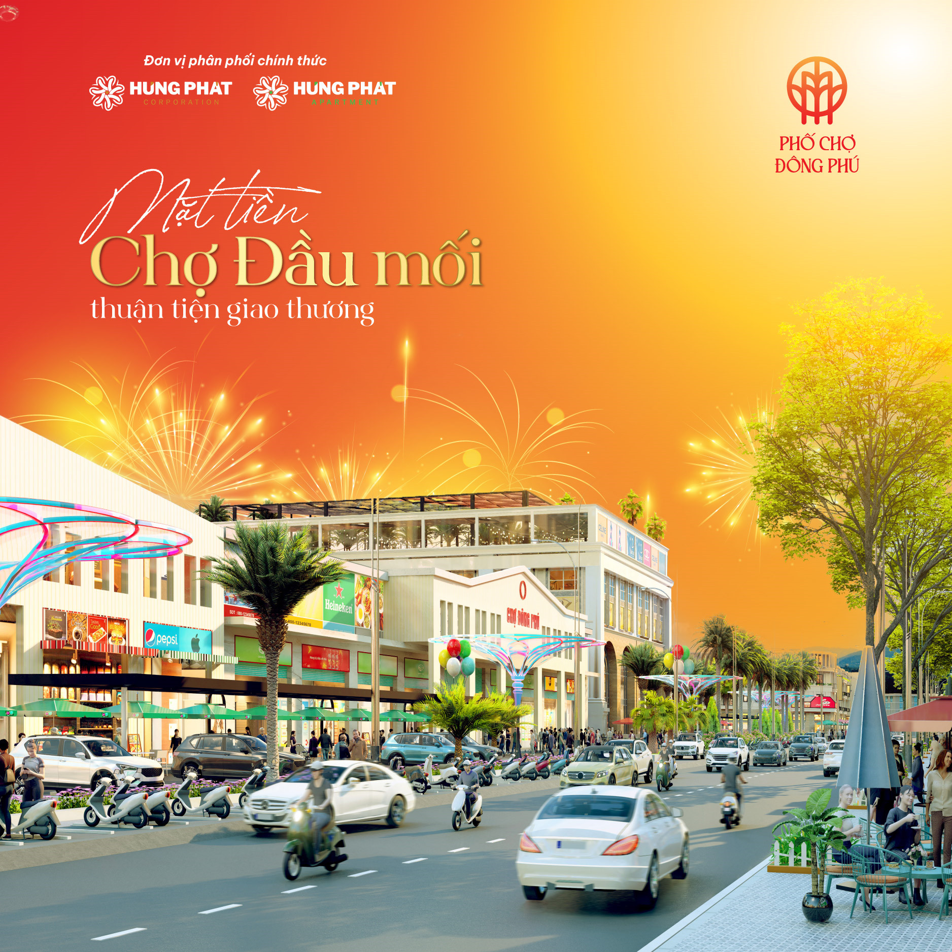 KPC Đông Phú tọa lạc trong lòng các khu dân cư hiện hữu