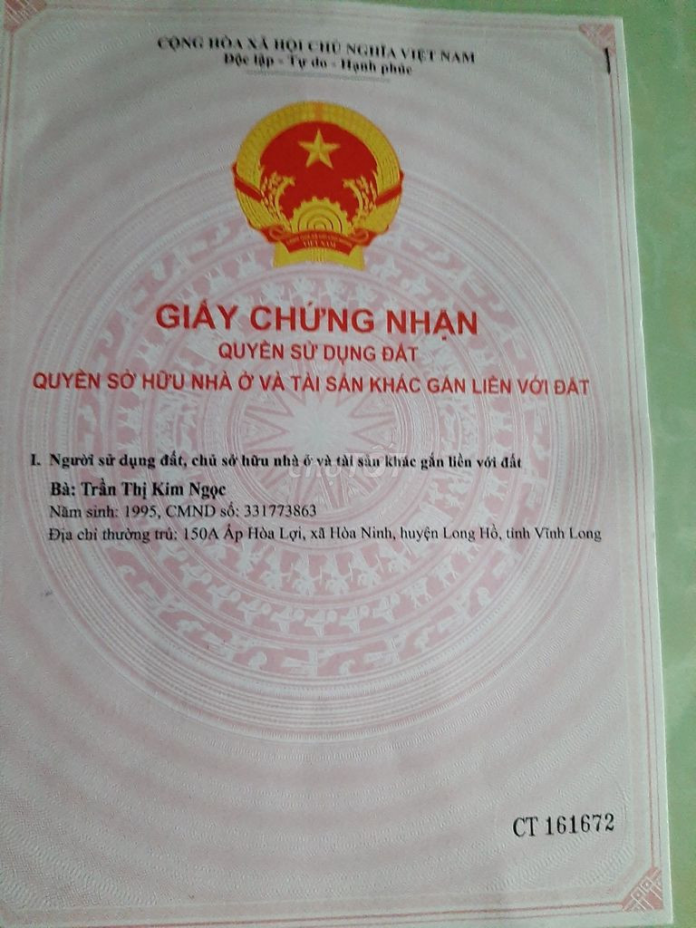CẦN BÁN 600M2 ĐẤT FULL THỔ CƯ GIÁ RẺ NGAY GẦN CẦU XÁNG-BẠC LIÊU