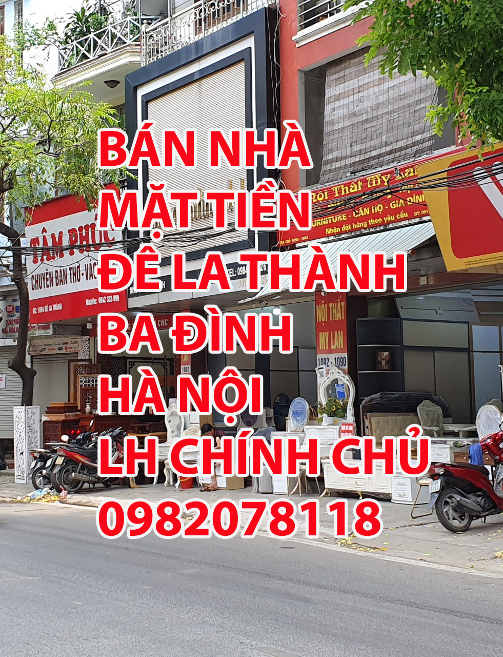 BÁN NHÀ MẶT TIỀN 1092 ĐÊ LA THÀNH NGỌC KHÁNH, BA ĐÌNH, HÀ NỘI