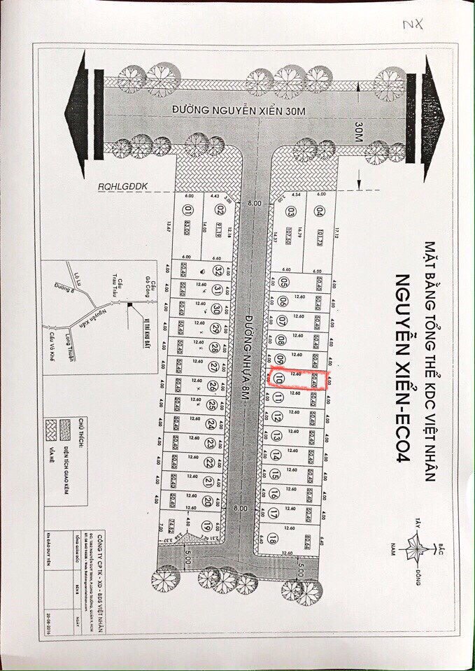 Chính chủ bán mảnh đất tại KDC Việt Nhân - Nguyễn Xiển - ECO4, Phường Long Thạnh Mỹ, Quận 9