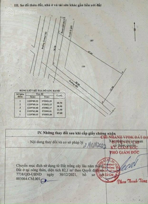 2 MT Trung Lập, DT: 20,7x47 = 884m2, nở hậu 22,5m (có 82m2 thổ cư), giá: 7,6 tỷ, LH 0973 610 214