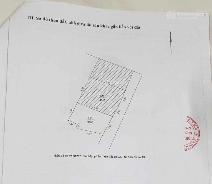 Chính chủ bán đất 30m2 (có nhà cấp 4) phường Trần Phú, Hoàng Mai, Hà Nội.