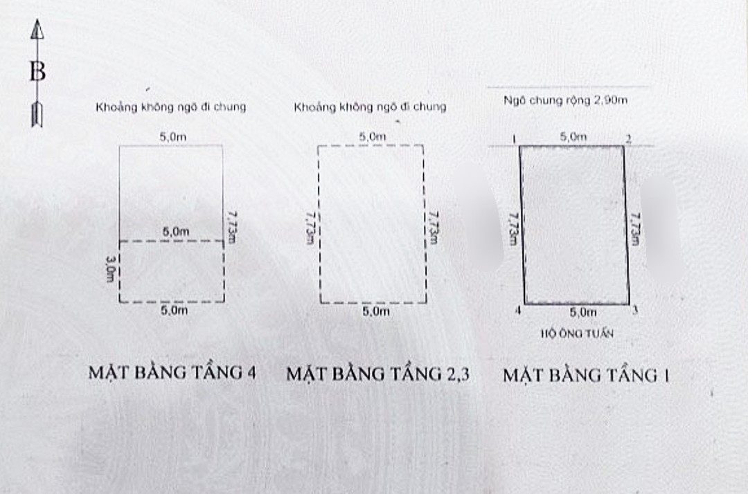 Bán nhà phố Vua Đinh Tiên Hoàng, Hoàng Văn Thụ, Hồng Bàng 4 tầng 3,45 tỷ