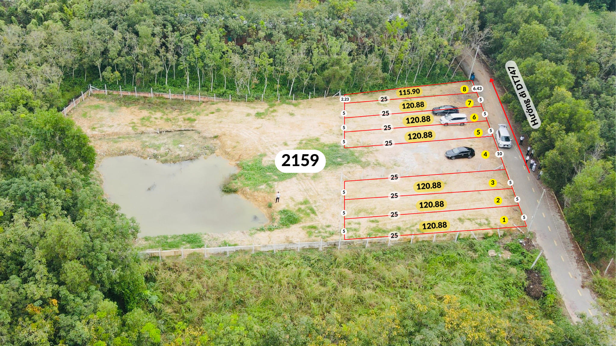 Bán đất Hòa Lợi , Bến Cát gần chợ Nhật Huy, KCN Visip 2 giá 1,5 tỷ