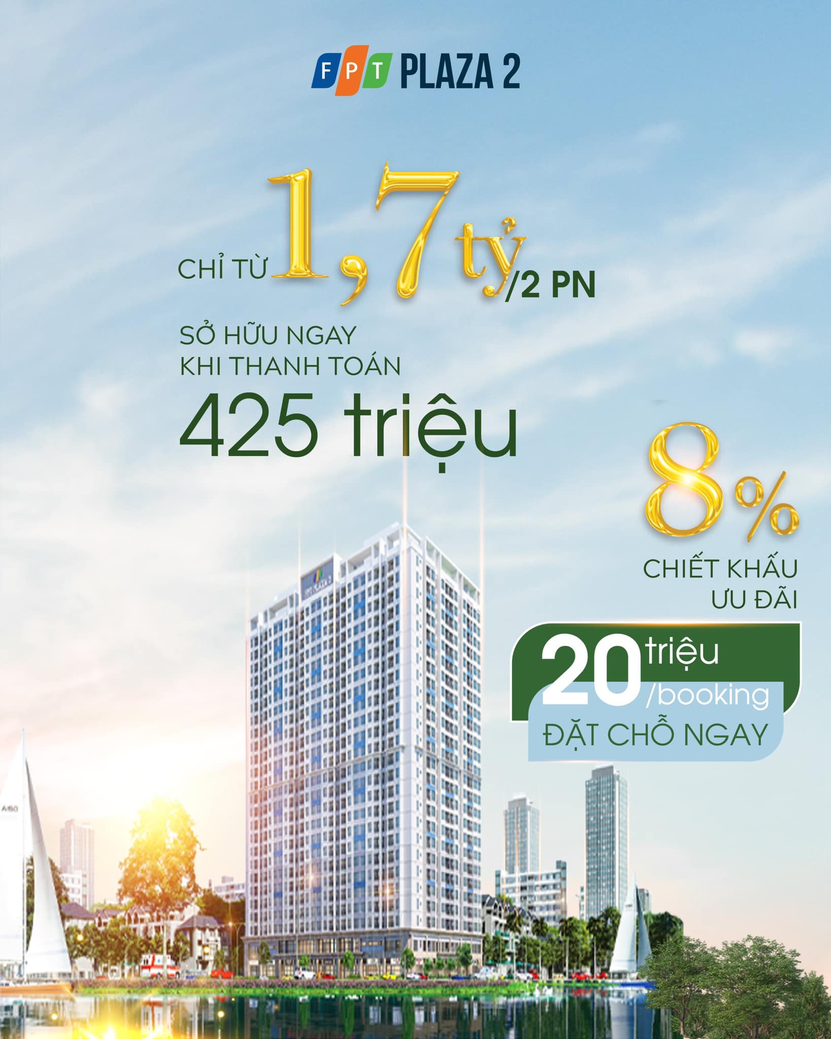 CĂN HỘ FPT PLAZA 2 - AN TÂM ĐÂU TƯ, AN CƯ BỀN VỮNG