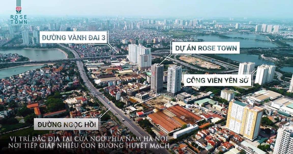 Cất nóc tòa DV01 – RoseTown tháng 12. Chỉ cần 550tr để kí HĐMB. Chiết khấu từ 420tr/căn. Kí trực tiếp CĐT.