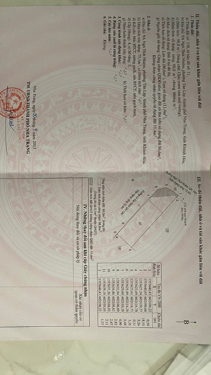 BÁN NHÀ 24TỶ500 , GÓC 2 MẶT TIỀN LÊ ĐẠI HÀNH VỚI NGÔ THỜI NHIỆM, NHA TRANG - NHA TRANG