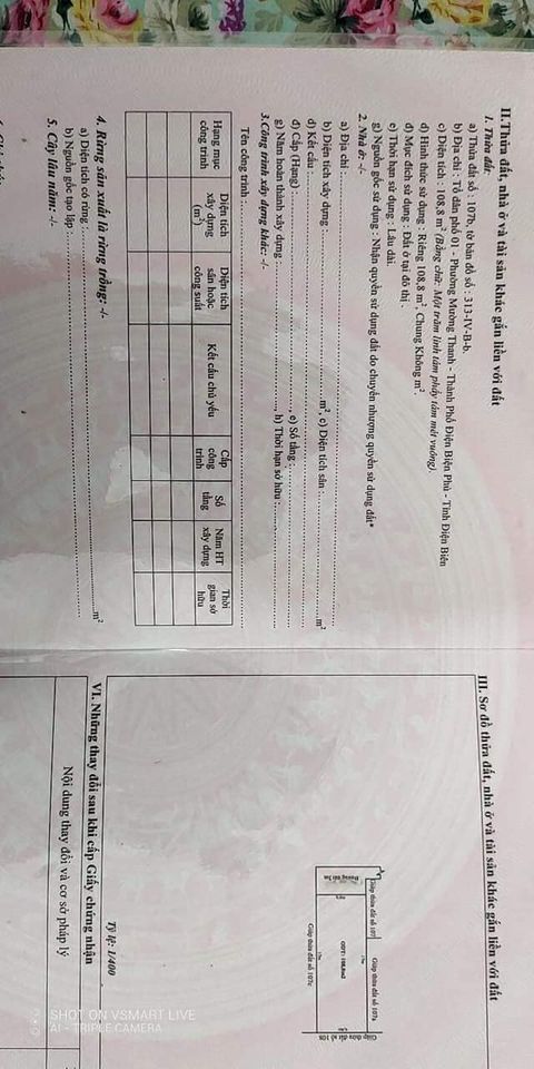 Bán đất tổ dân phố 1, phường Mường Thanh, thành phố Điện Biên Phủ