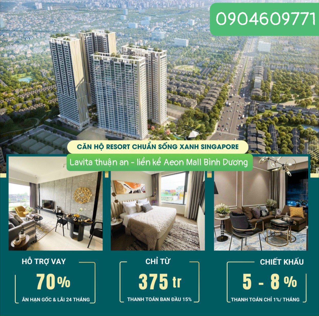 CĂN HỘ LAVITA THUẬN AN 1TY8 2PN