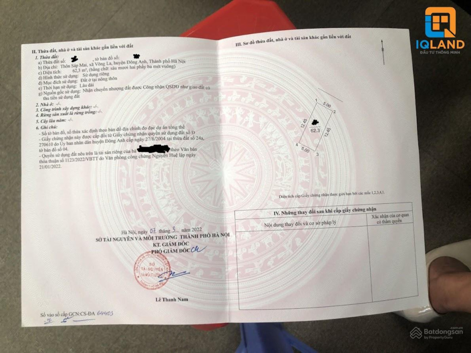 Bán 62m2 trục chính Sáp Mai, Võng La - Đường trước đất trải nhựa 5m