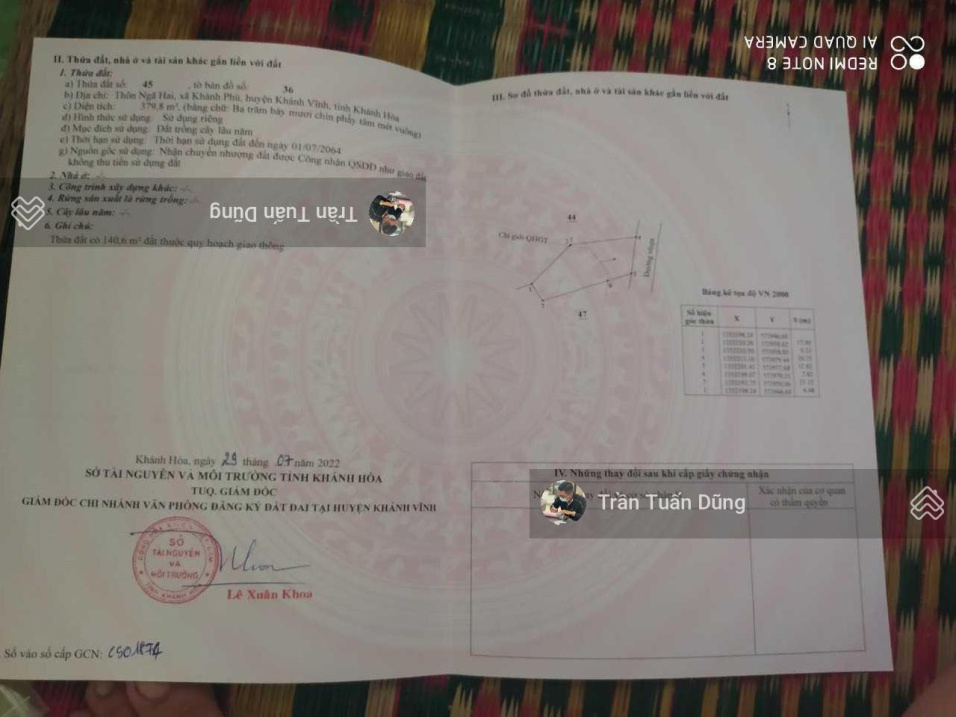 Bán gấp lô đất mặt tiền đường HL62 hướng đi Yang Bay giá rẻ