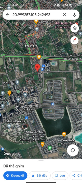 Bán gấp lô thổ cư nằm trong khu Vinhomes Ocean Park mà giá chỉ bằng giá chung cư