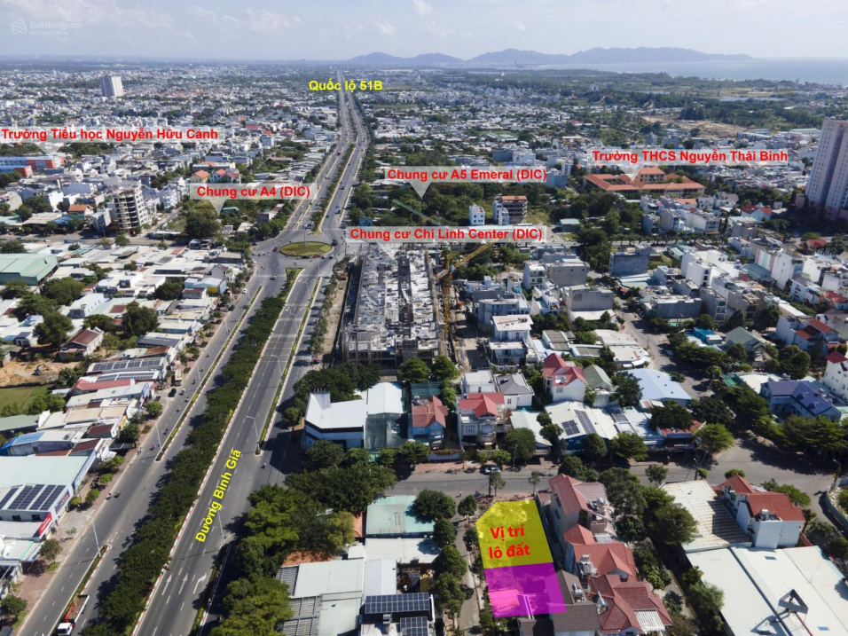 Bán lô góc biệt thự DIC Chí Linh 372m2 hướng Đông Bắc, khu vực sống lý tưởng. Giá tốt 90tr/m2