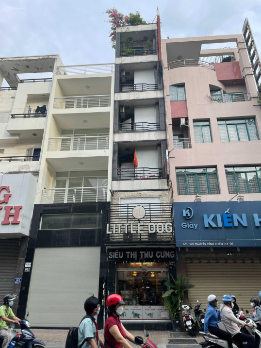 Bán nhà 2 mặt tiền Võ Văn Tần, Quận 3 (đoạn 2 chiều) 4.5 x 20m, K/C 4 tầng giá 38 tỷ HĐT 90 tr/th