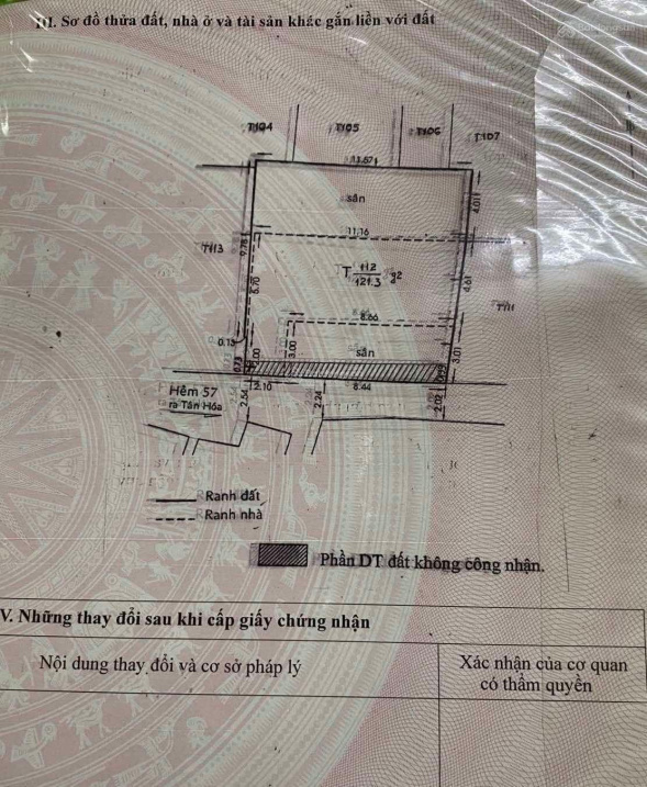 Bán nhà cũ Tân Hoá ĐC: 57/8/8, P. 14, Q. 6 tiện xây mới, đầu tư