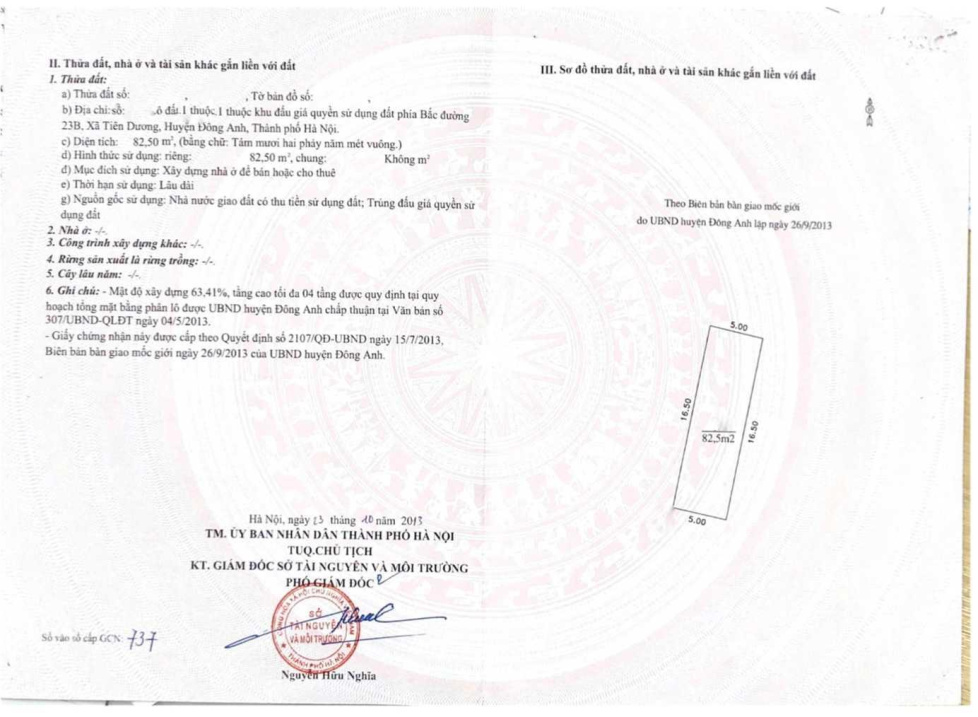 Bán nhà riêng, phân lô đô thị Cổ Dương, sẵn nhà 5T, sổ đỏ chính chủ, 82.5m2 kinh doanh được ngay