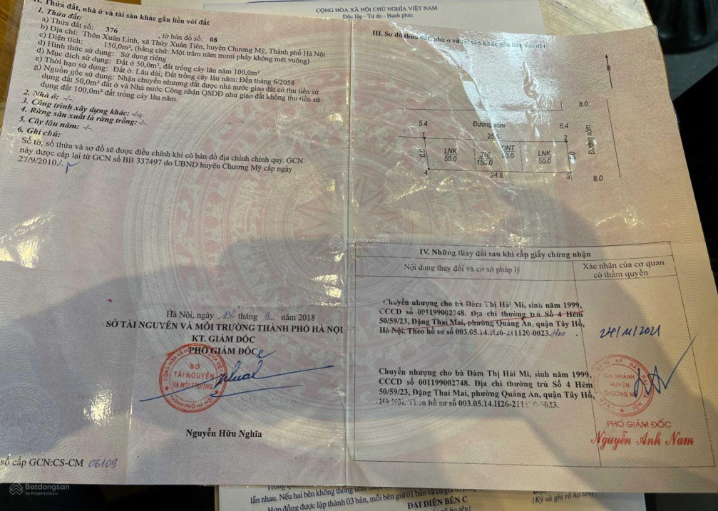 Cần tiền bán bán lô đẹp nhất Thủy Xuân Tiên 150m2 chưa đến 2 tỷ cách KCN Nhuận Trạch 2km