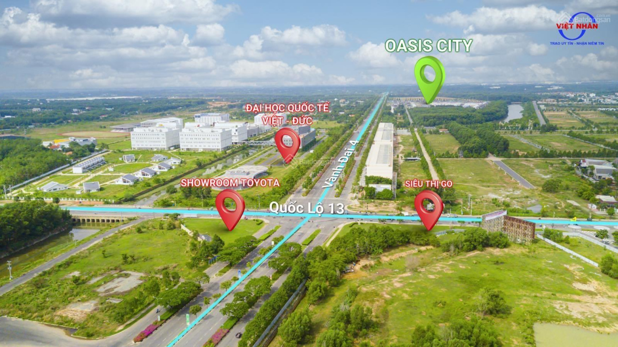 Chỉ cần thanh toán 600tr nhận nhà ở ngay 1 trệt, 1 lầu tại KDT Oasis City cạnh ĐH Việt Đức Bao sổ