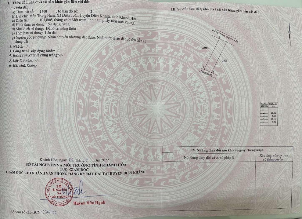 Chủ kẹt tiền hạ giá cần ra đi gấp 2 lô Diên Toàn ngay bến xe liên tỉnh giá 14 triệu/m2