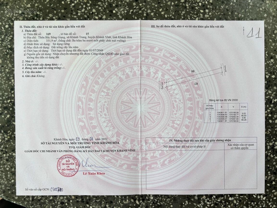 Đất view sông Giang quy hoạch thổ cư Khánh Trung - Khánh Vĩnh