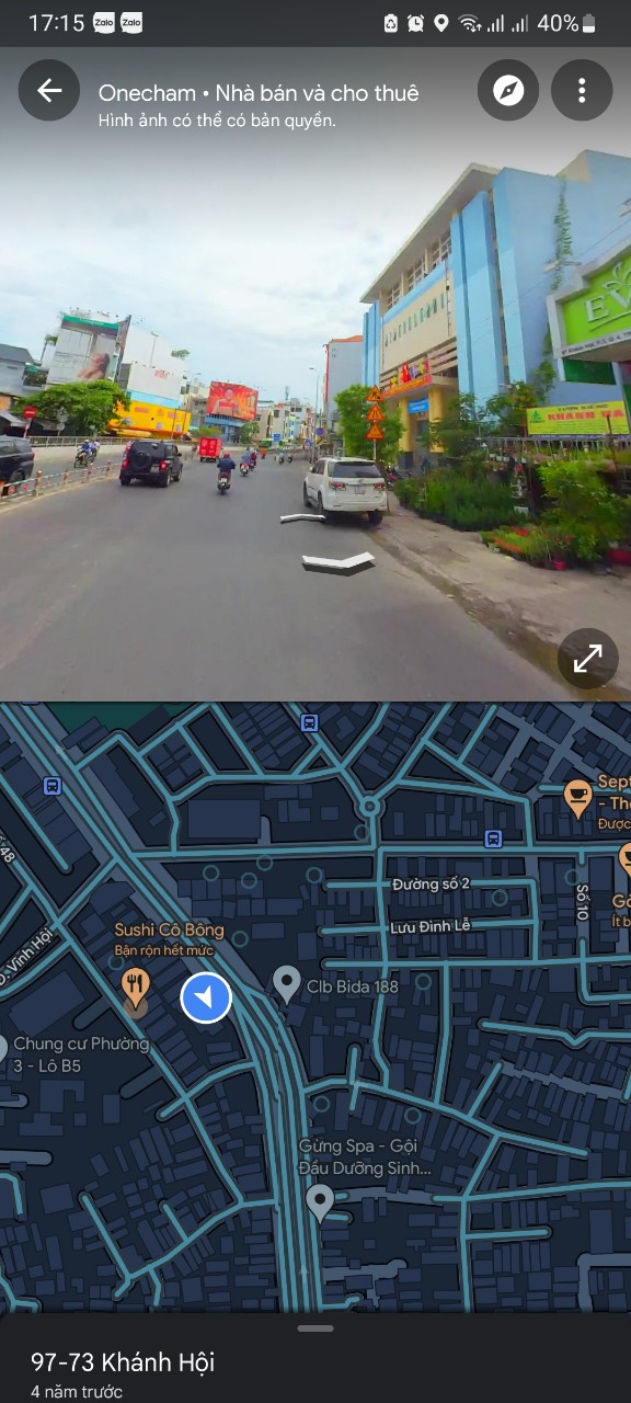 Mặt tiền kinh doanh đường khánh hội quận 4.