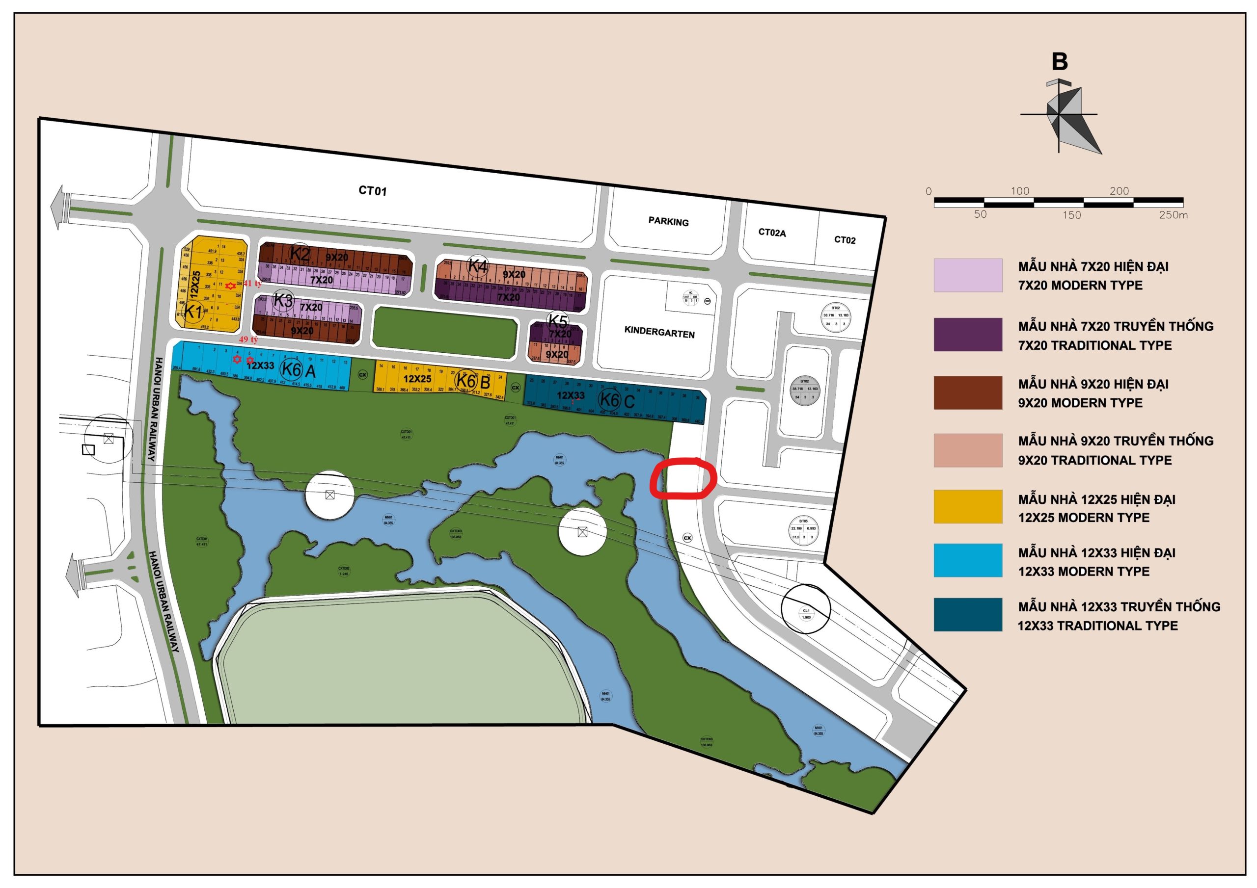 Biệt thự khu K Ciputra, đường 22m, ngắm trọn Công viên trung tâm