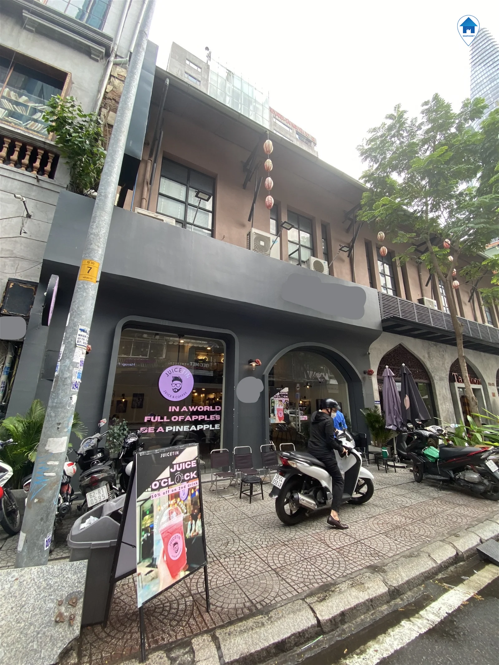 Cho thuê tòa mặt tiền Nguyễn Huệ, Phường Bến Nghé, Quận 1. ngang 7m, 2 tầng