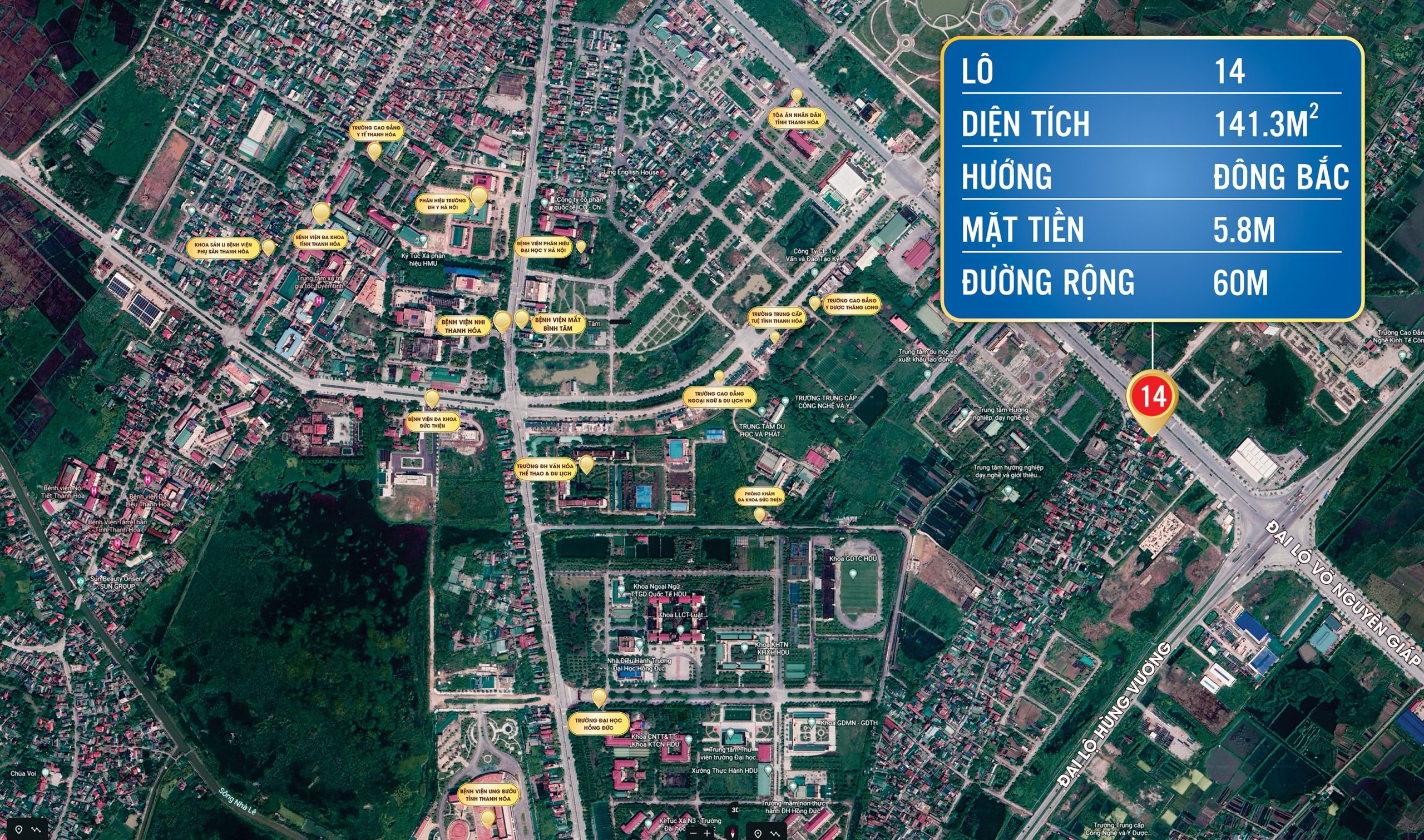 BÁN ĐẤT NỀN VIEW AEONMALL THANH HÓA