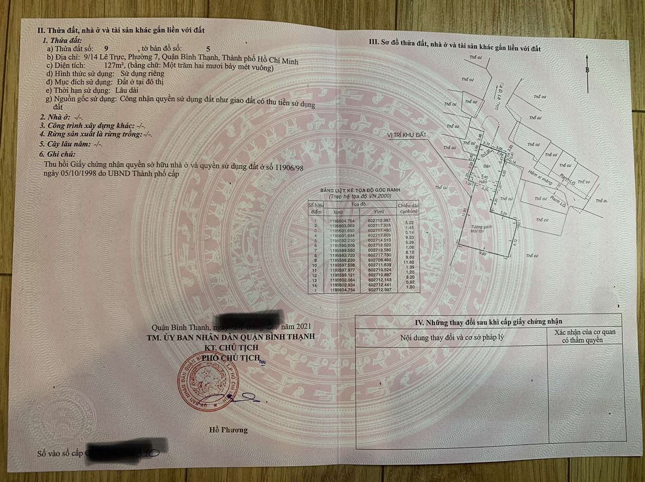 Chính Chủ Bán Gấp Nhà Nát Đất trống Tiện Xây Mới 127M2, Phường 7, Bình Thạnh