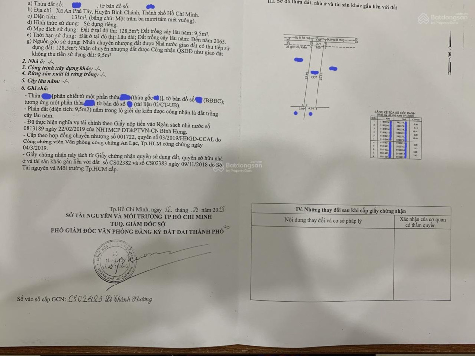 Tìm đâu ra lô đất 138m2/SHR tại xã An Phú Tây, huyện Bình Chánh giá chỉ hơn 1 Tỷ. Chậm tay là mất!!