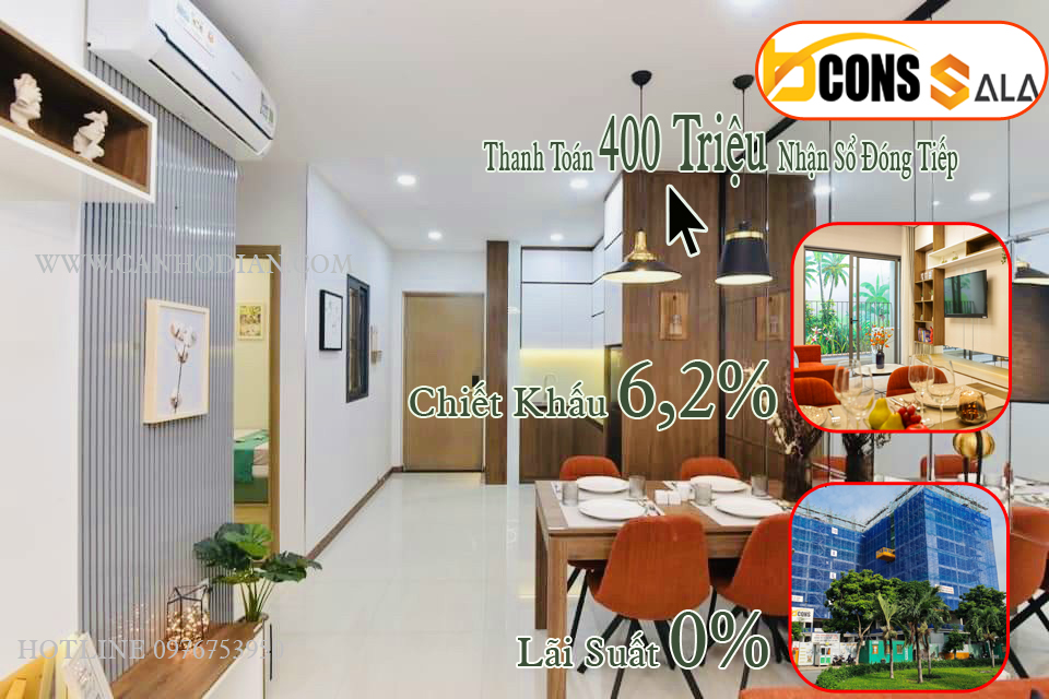 Giá gốc từ CĐT & hỗ trợ lãi suất 0% cho đến khi nhận nhà và ở thêm 6 tháng