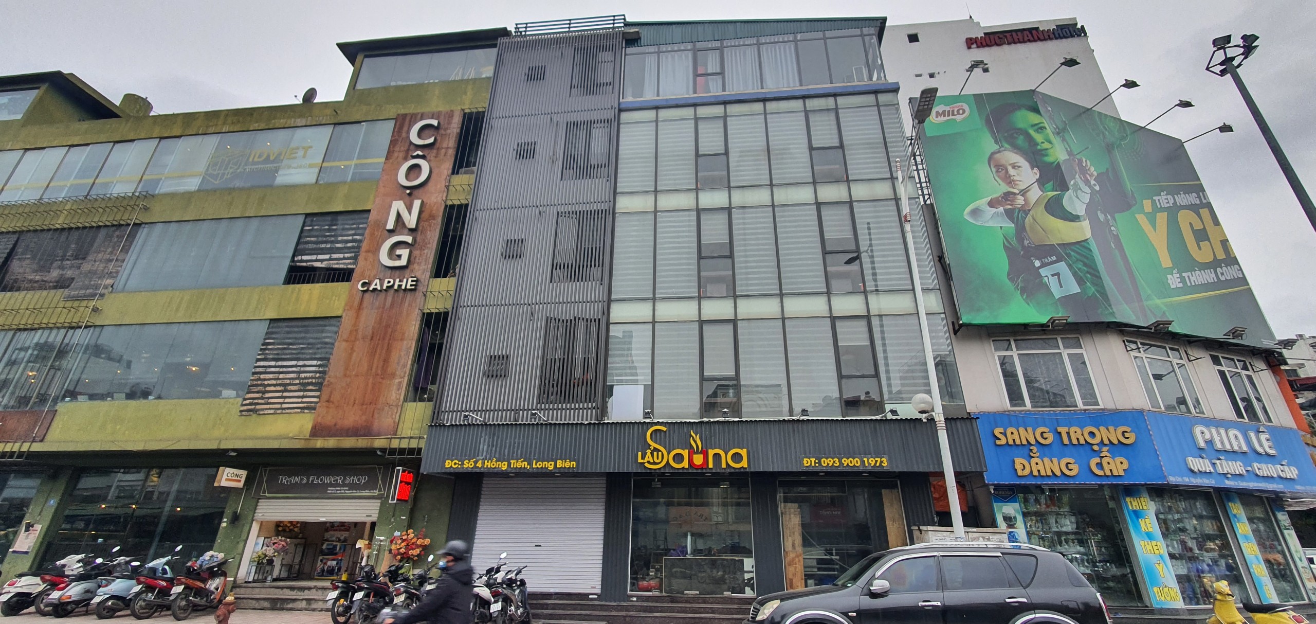 CHÍNH CHỦ BÁN NHÀ MẶT PHỐ HỒNG TIẾN 90m2 MẶT TIỀN 7m TÒA VĂN PHÒNG VIP, VỈA HÈ 8m