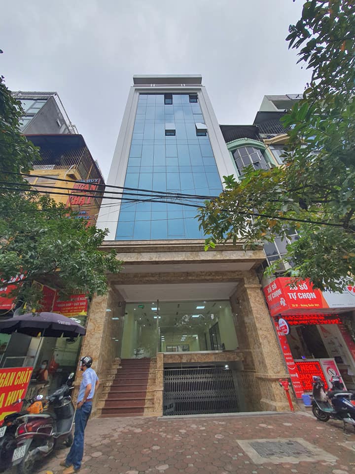 Siêu Hiếm Bán Tòa Nhà Mặt Phố Hoàng Quốc Việt cầu Giấy 120m 7T, MT7m.