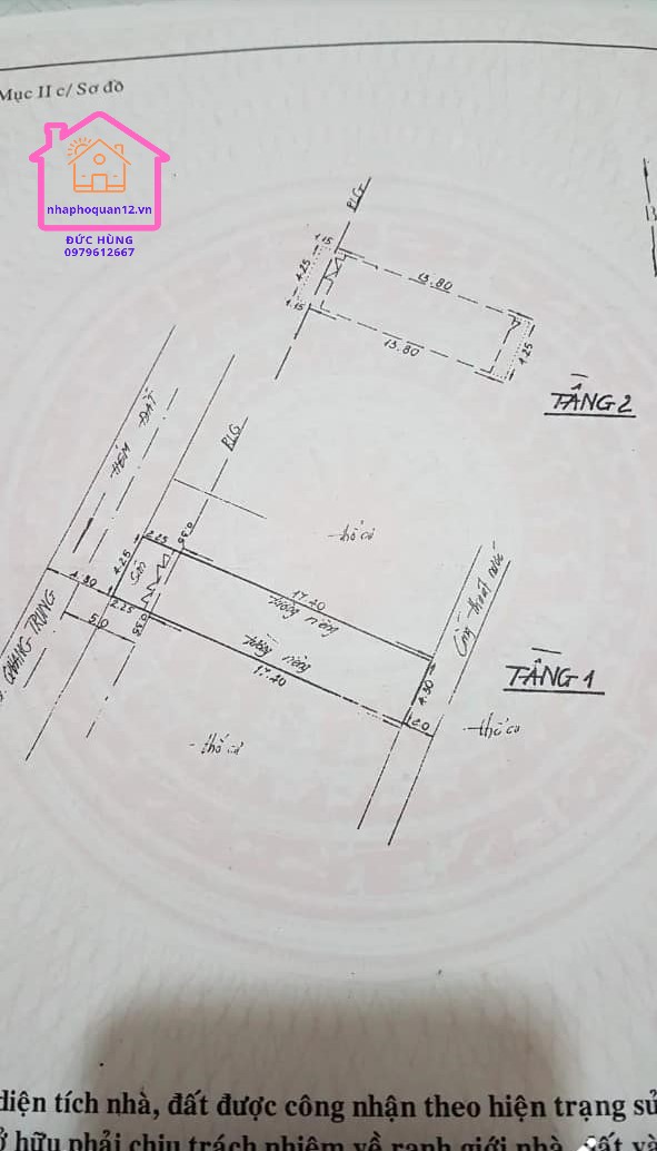 Bán nhà giá rẻ, Tân Sơn Phường 12 Gò Vấp, Diện tích 4.3x20, Đang giảm giá mạnh