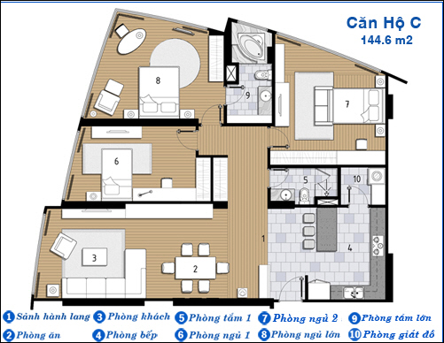 Thiết kế, mẫu nhà của Blue Diamond Tower | ảnh 1