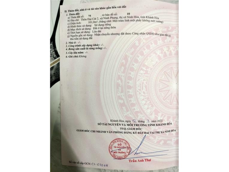 can ban lo dat ninh phung ninh hoa gia chi 630 trieu 1231038 2