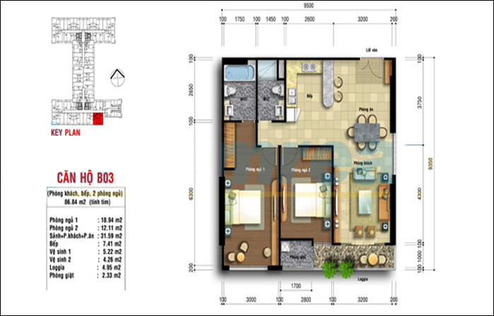 Thiết kế, mẫu nhà của Carillon Apartment | ảnh 4