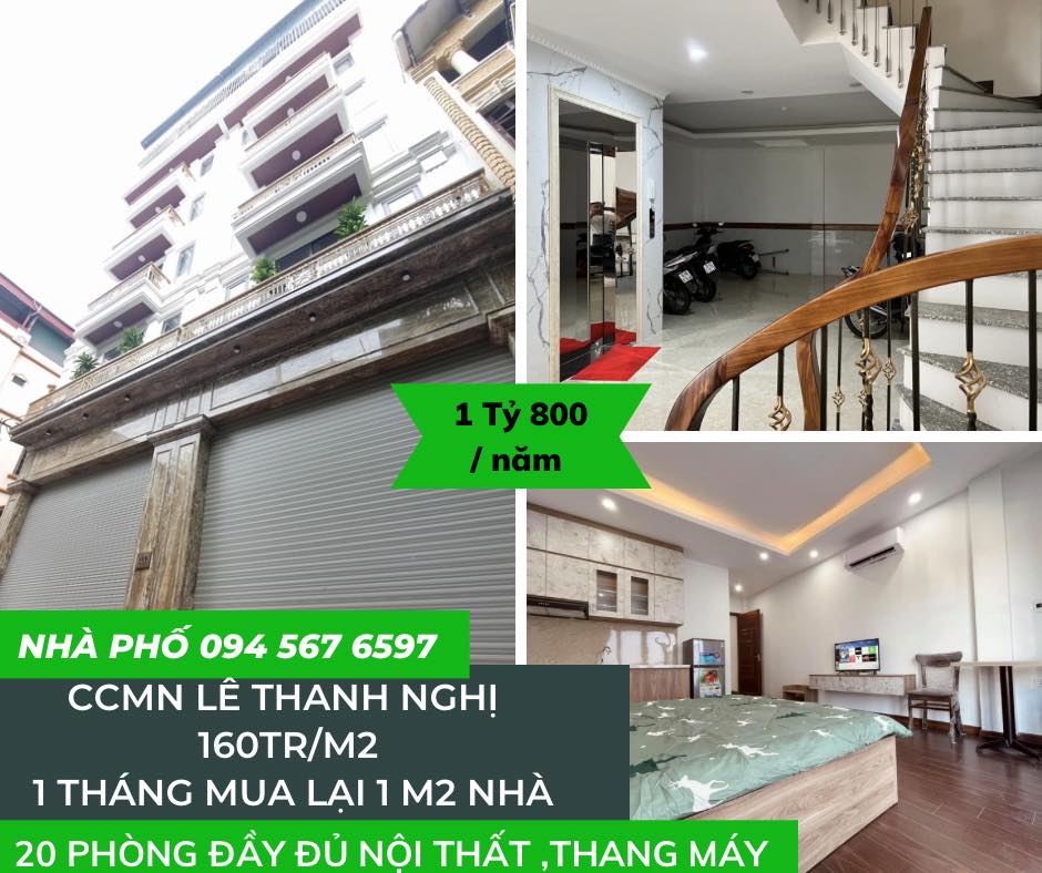 Bán CCMN phố Lê Thanh Nghị, 160m2 vị trí đắc địa, DUY NHẤT CÒN SÓT LẠI,
