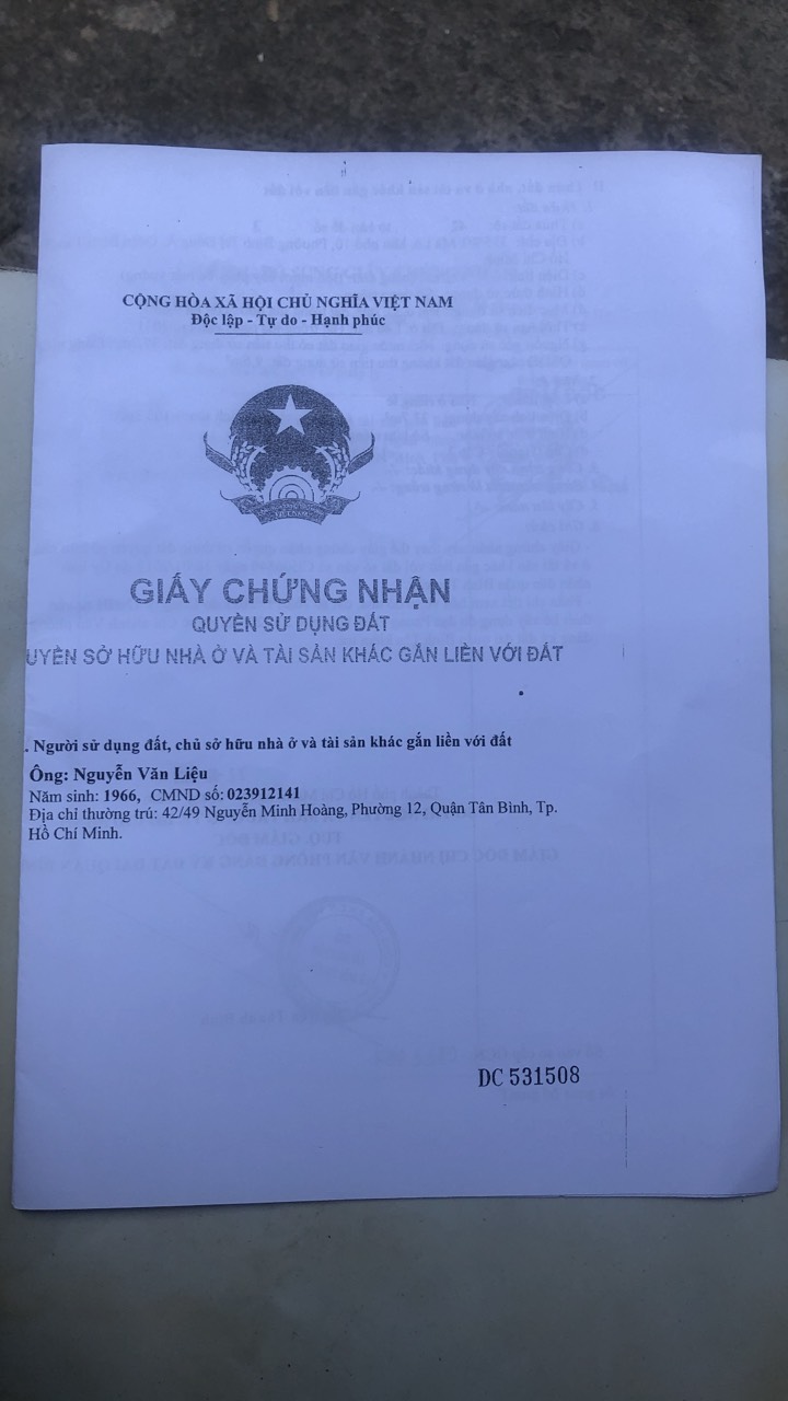 Chính chủ bán nhà tại 355/9/1 Đường Mã Lò, Phường Bình Trị Đông A, Bình Tân, Hồ Chí Minh