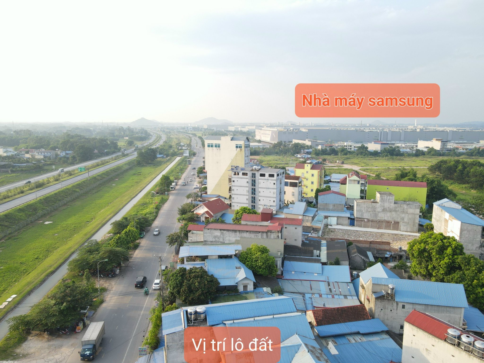 CHÍNH CHỦ cần vào khu sam sung bán lô đất 127m full thổ cư ngay mặt đường gom vào sam sung thái nguyên giá chưa tới