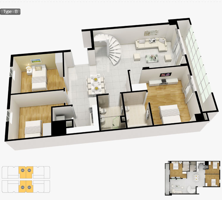Thiết kế, mẫu nhà của Khu chung cư Charm Plaza | ảnh 15